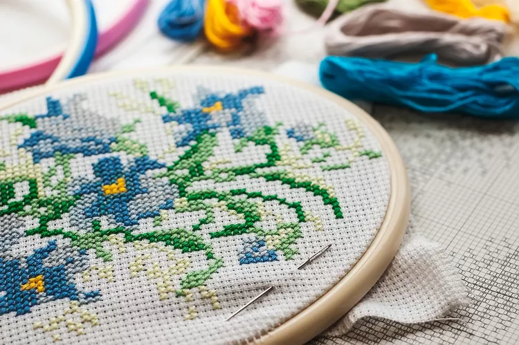 Cross stitch pattern workspace